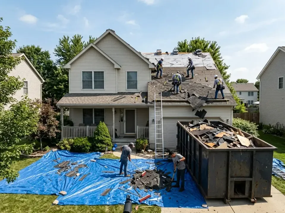 roof-replacement-debris-remova-004 — frequently asked questions, Cheapest Dumpster Rentals in East Alton, IL